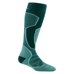 8038 outer limits over-the calf lightweight ski and snowboard sock in the juniper color